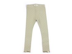 Lil Atelier moss gray blomstret legging